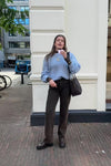 Liza Kanten Top - Bruin