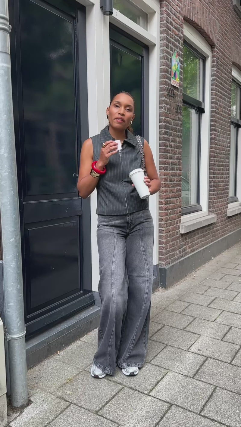 YASNaomi Top - Grijs