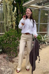 Puffy Tie Shirt - Wit