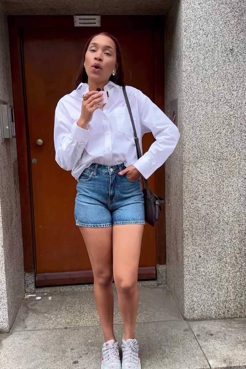SLFEster Oversized Blouse - Wit