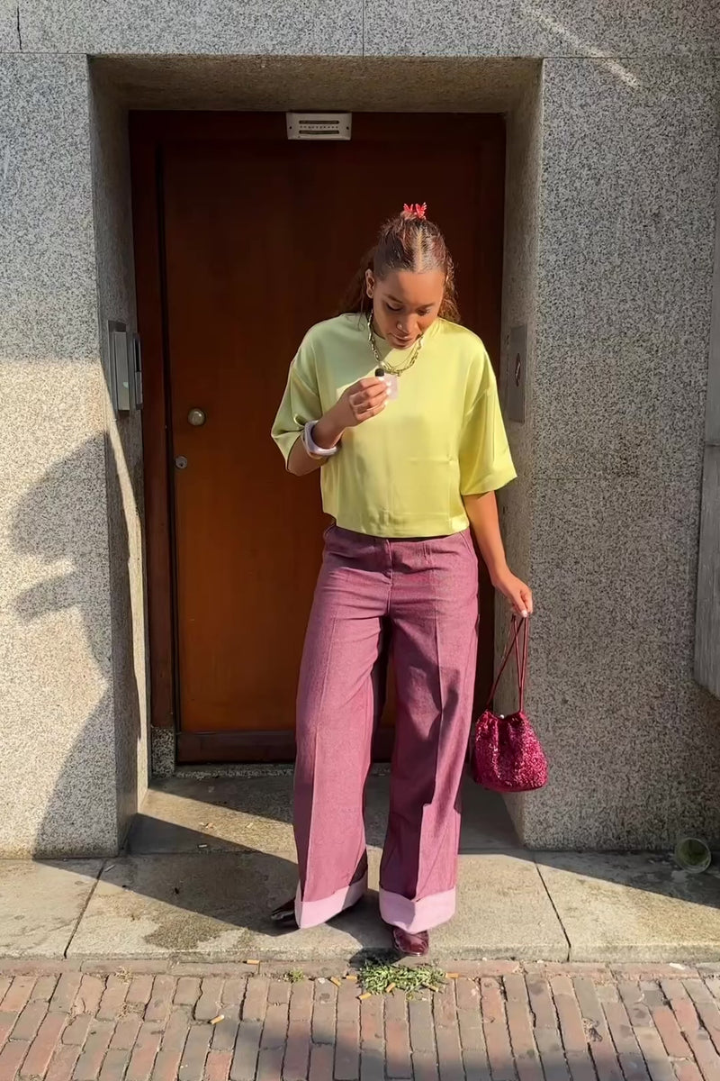 Modala Broek - Paars