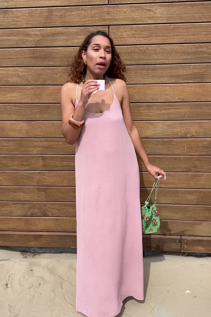 Nova Slip Jurk - Roze