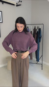 Magnea Rachelle Pullover - Black Plum