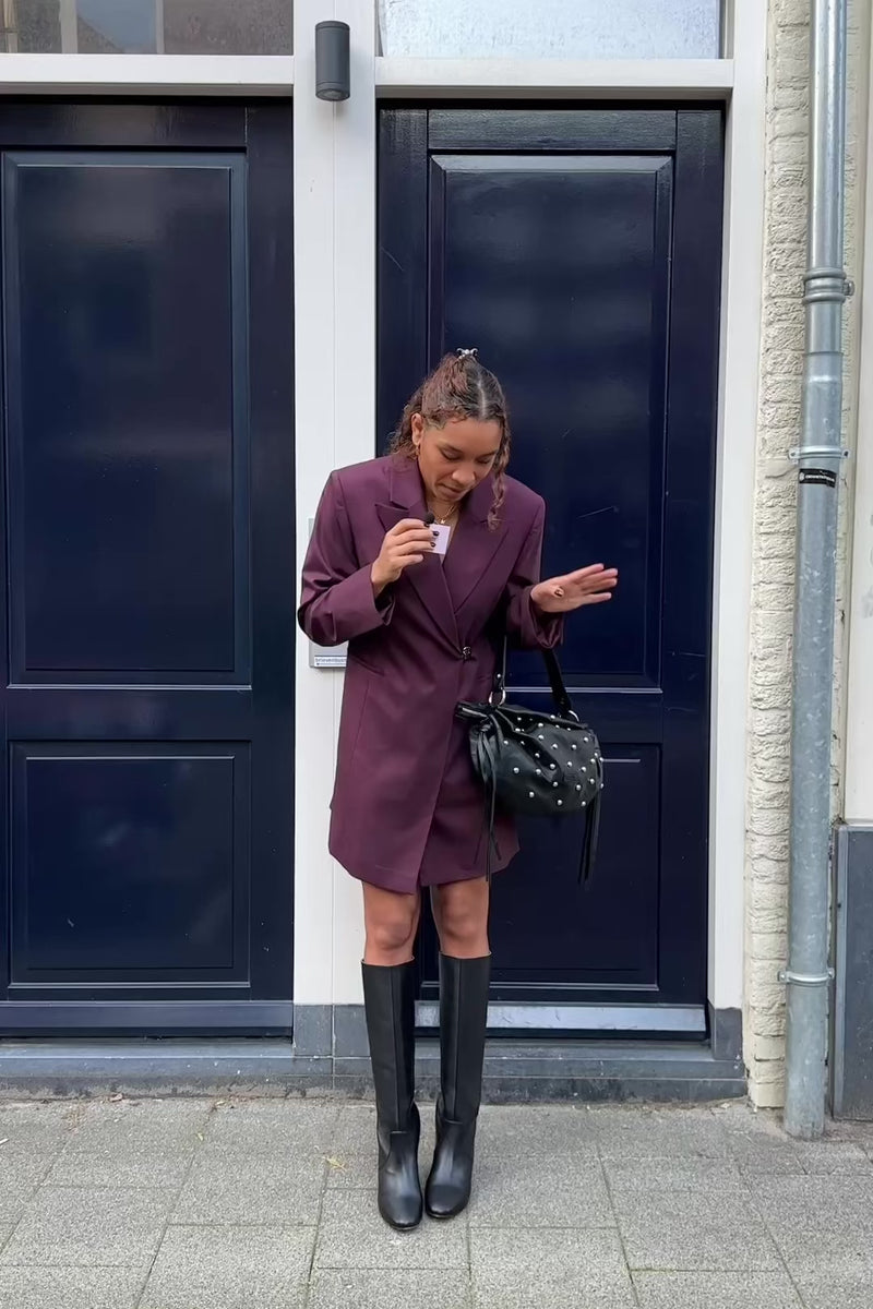 SLFLisa Blazer Jurk - Fig