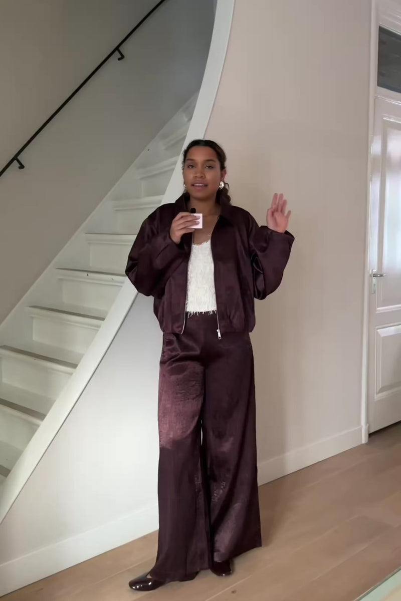 GonzoCC V-hals Top - Beige