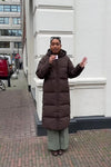 SLFMaya Puffer Jas - Donkerbruin