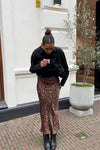 Cherry Leopard Dorris Rok - Bruin