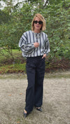 Vola Pleat Pants - Navy