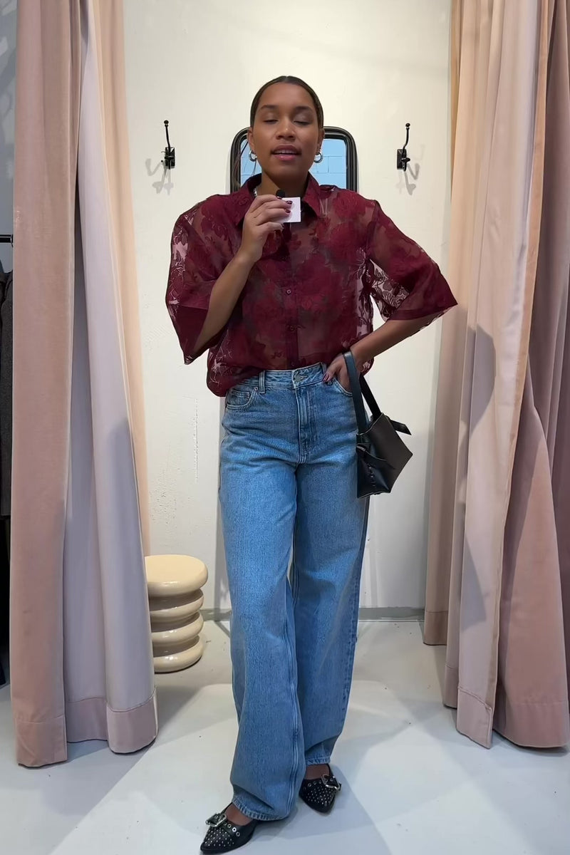 MSCHLettiche Blouse - Rood