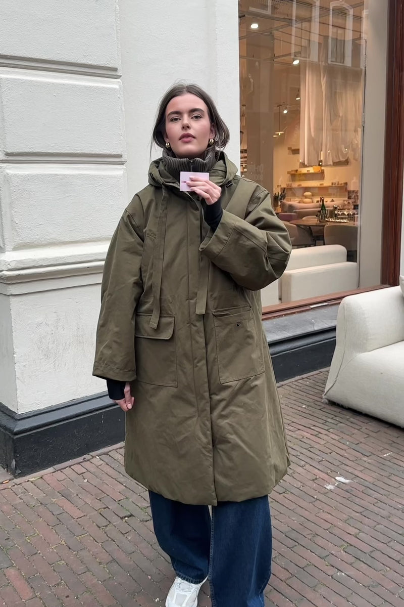 The Queen Parka - Olijf Groen