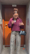 YASLee Cropped Blouse - Bordeaux