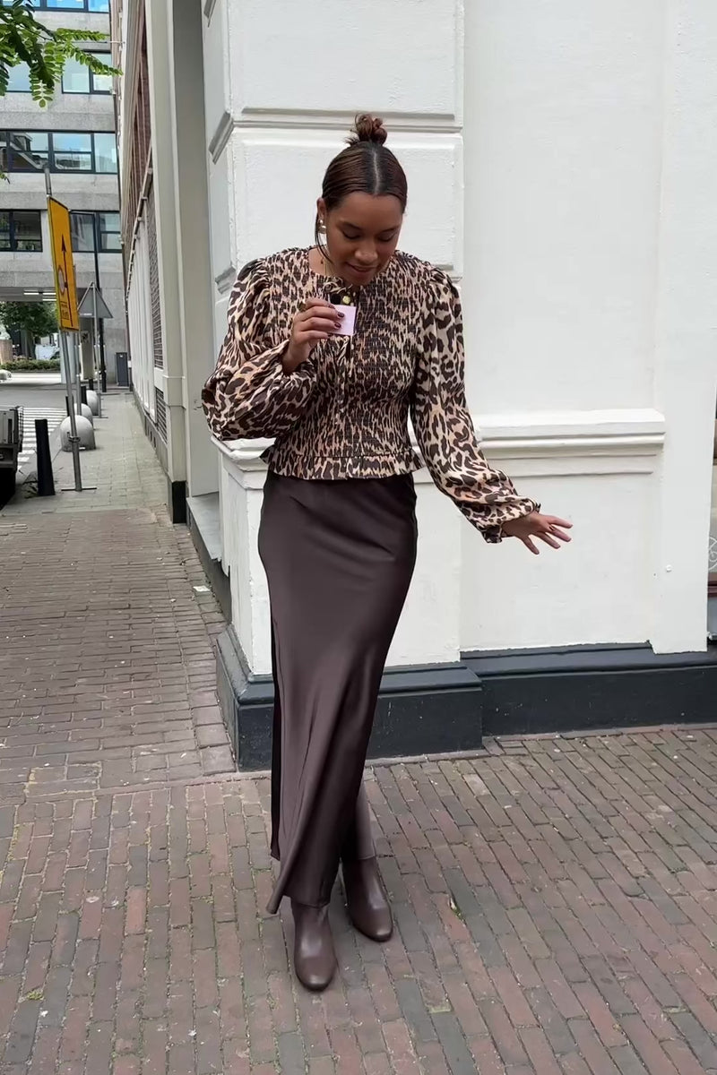 Elin Blouse - Bruin