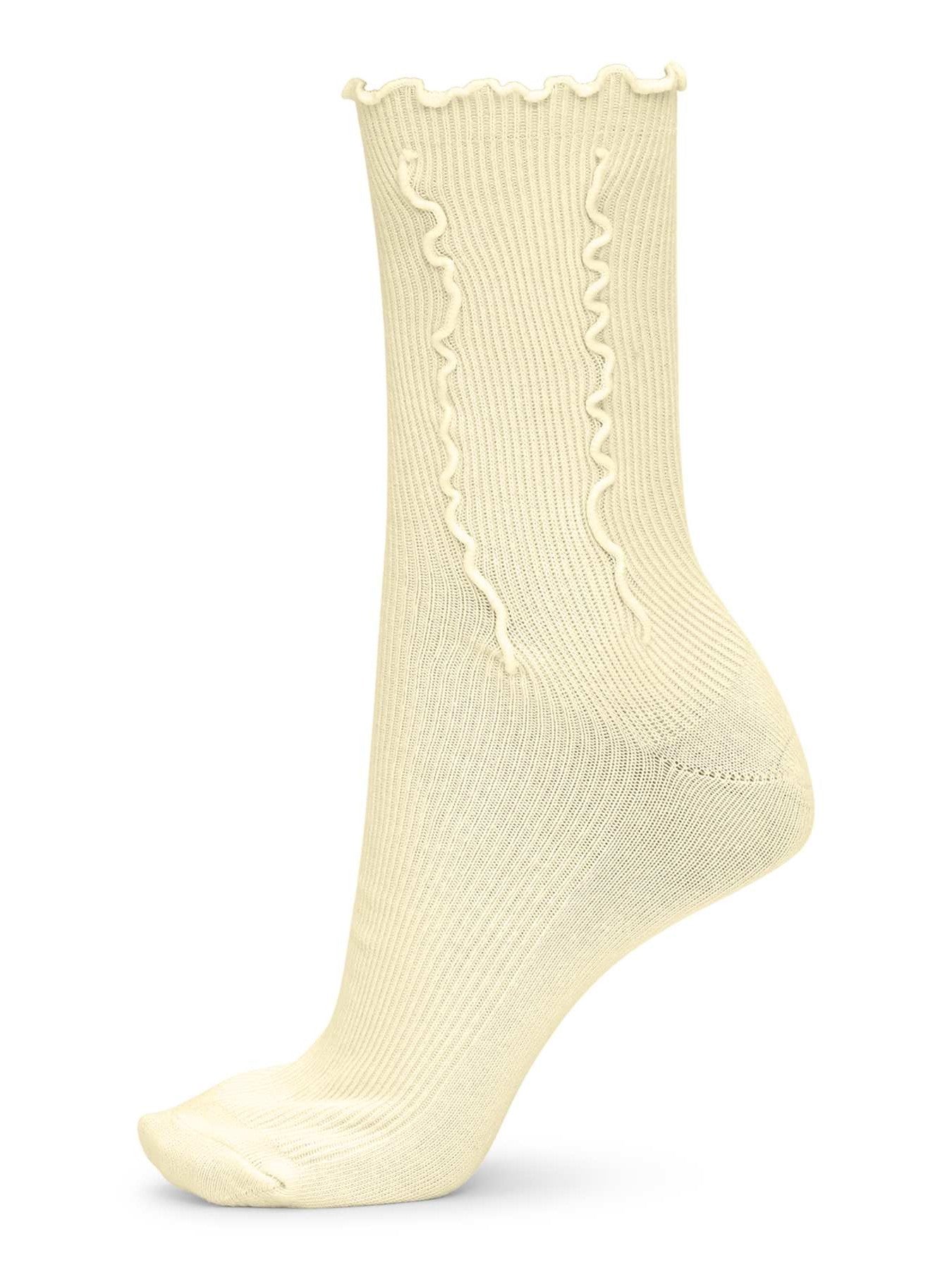 Ruffle Pastel Sokken - Geel