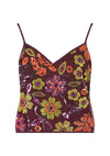 Romy Glitter Top - Bordeaux