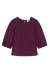 Serina Korte Mouwen Blouse - Paars