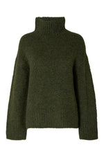 Gabella High Neck Knit Sweater - Duffel Bag