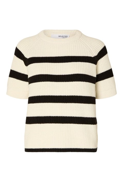 Bloomie Knit O-neck Sweater - Black