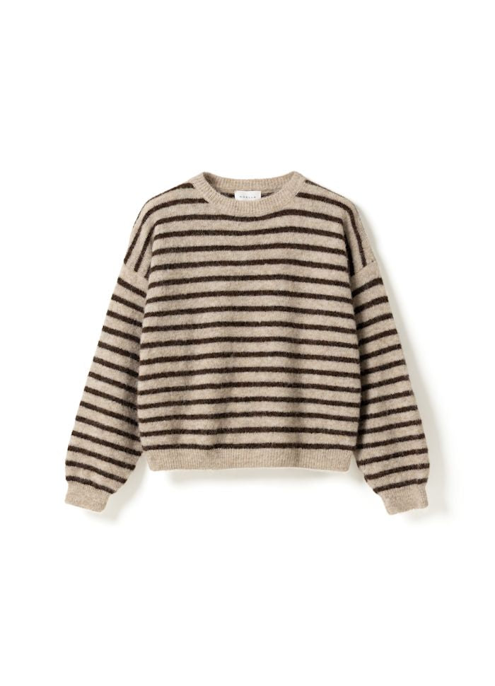 N-Mafalda Trui - Beige/Bruin