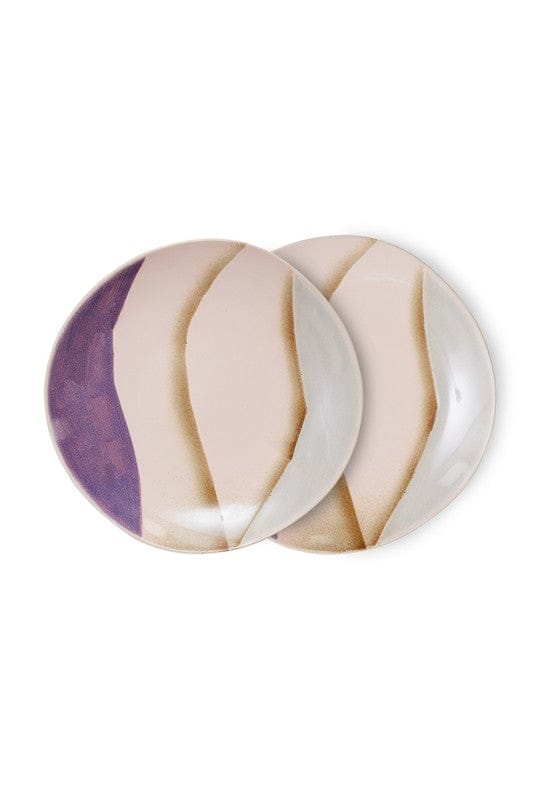 HKLiving 70's Ceramics Side Plates (Set of 2) - Valley