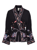 Sol Korte Kimono - Zwart
