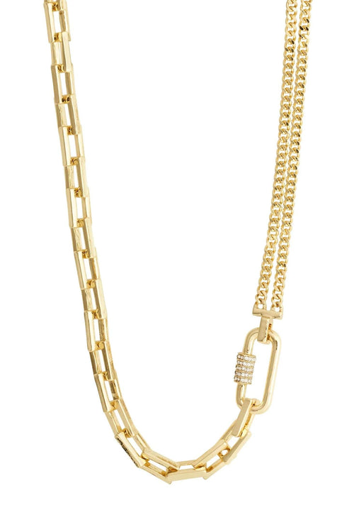 BE CABLE CHAIN NECKLACE, PILGRIM, GOLD