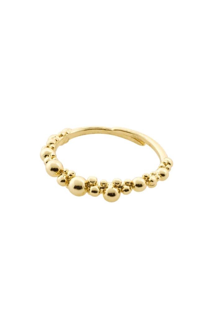 SOLIDARITY RECYCLED BUBBLES RING, PILGRIM, GOLD