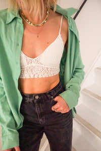 Claire bralette - wit