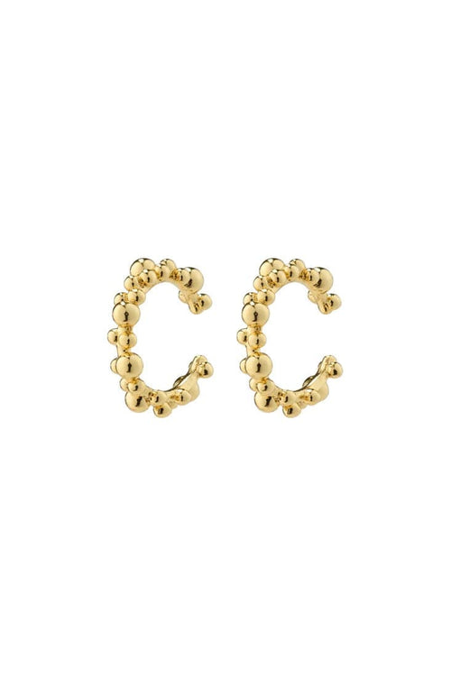 SOLIDARITY RECYCLED BUBBLES EAR CUFFS, PILGRIM, GOLD